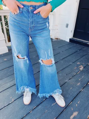 Danie Distressed Jean - Medium Stone