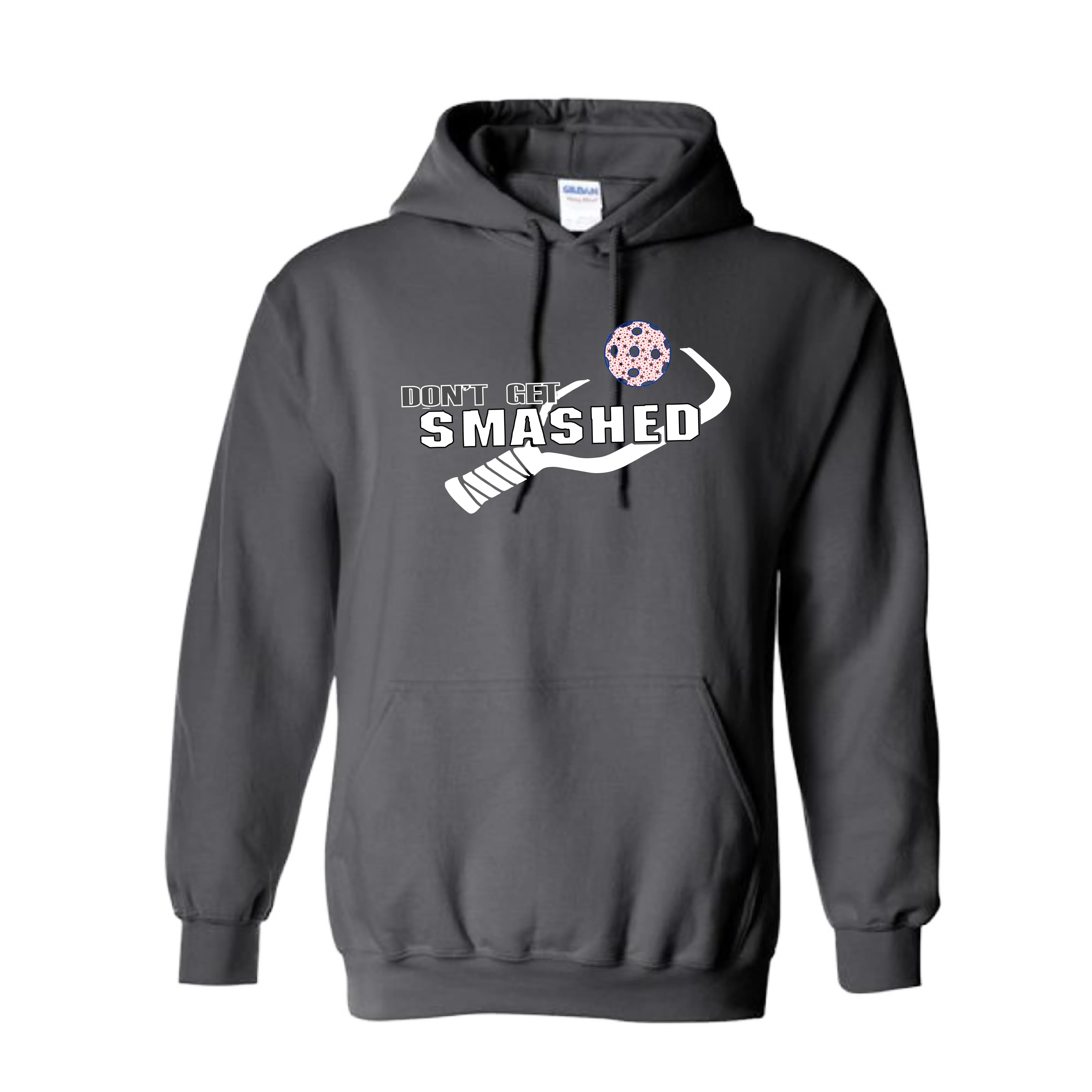 Don't Get Smashed (Patriotic Stars) | Unisex Hoodie Pickleball Sweatshirt | 50% Cotton 50% Polyester
