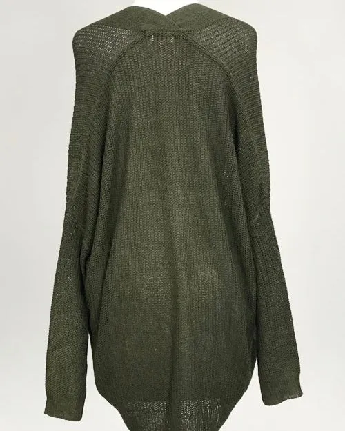 Dreamers - In the Office Ribbed Open Front Knit Cardigan in More Colors