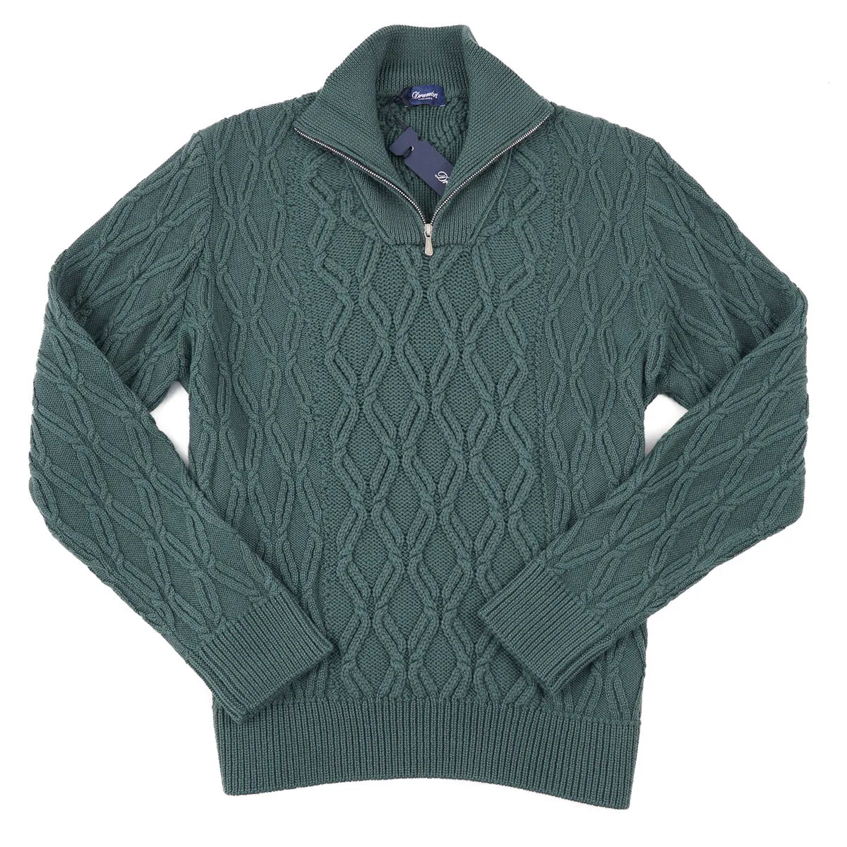 Drumohr Half-Zip Merino Wool Sweater