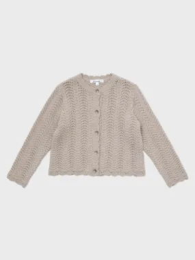 Estelle Knit Cardigan Mocha Beige