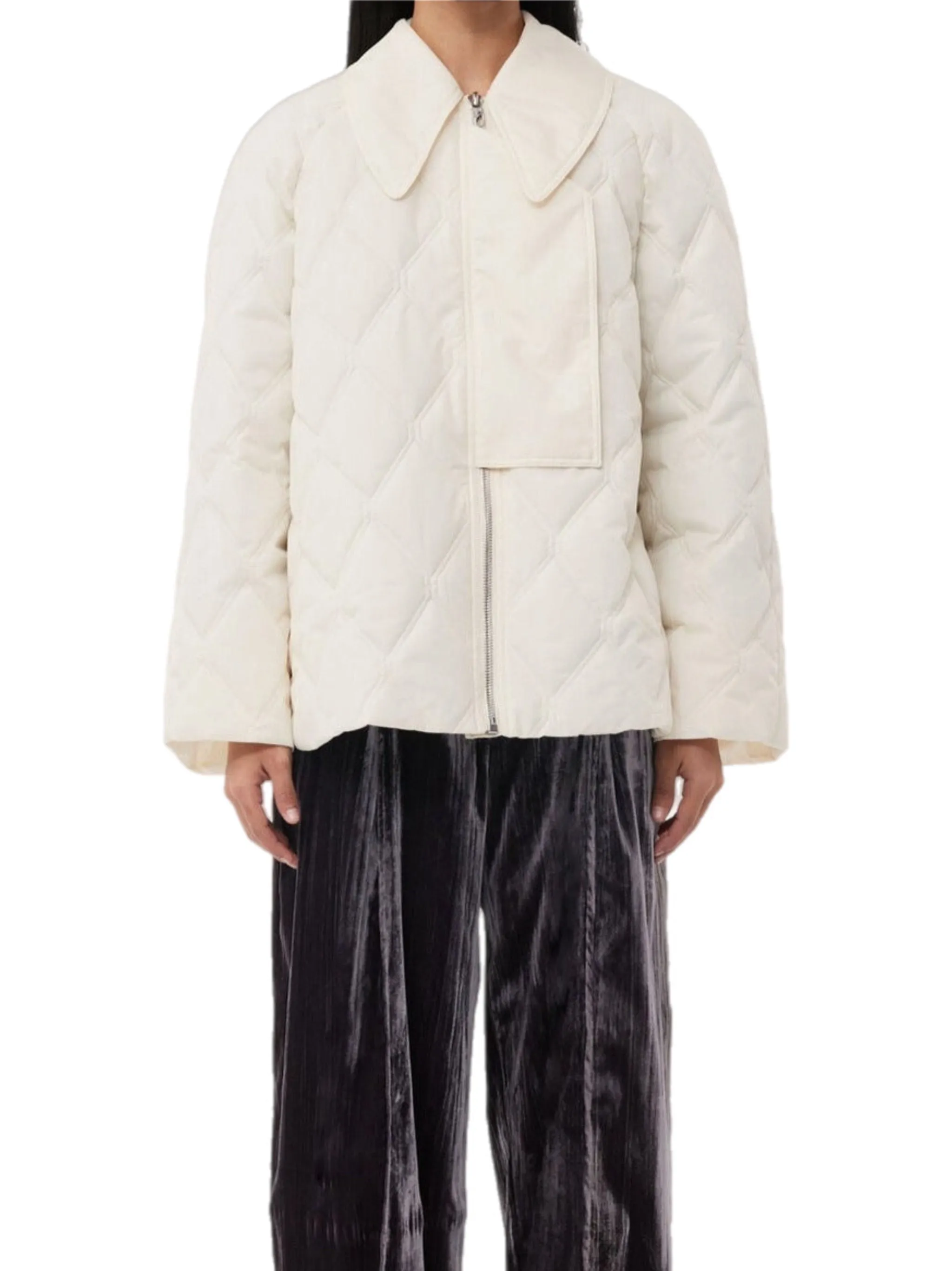 Ganni Ripstop Quilt Jacket F8641