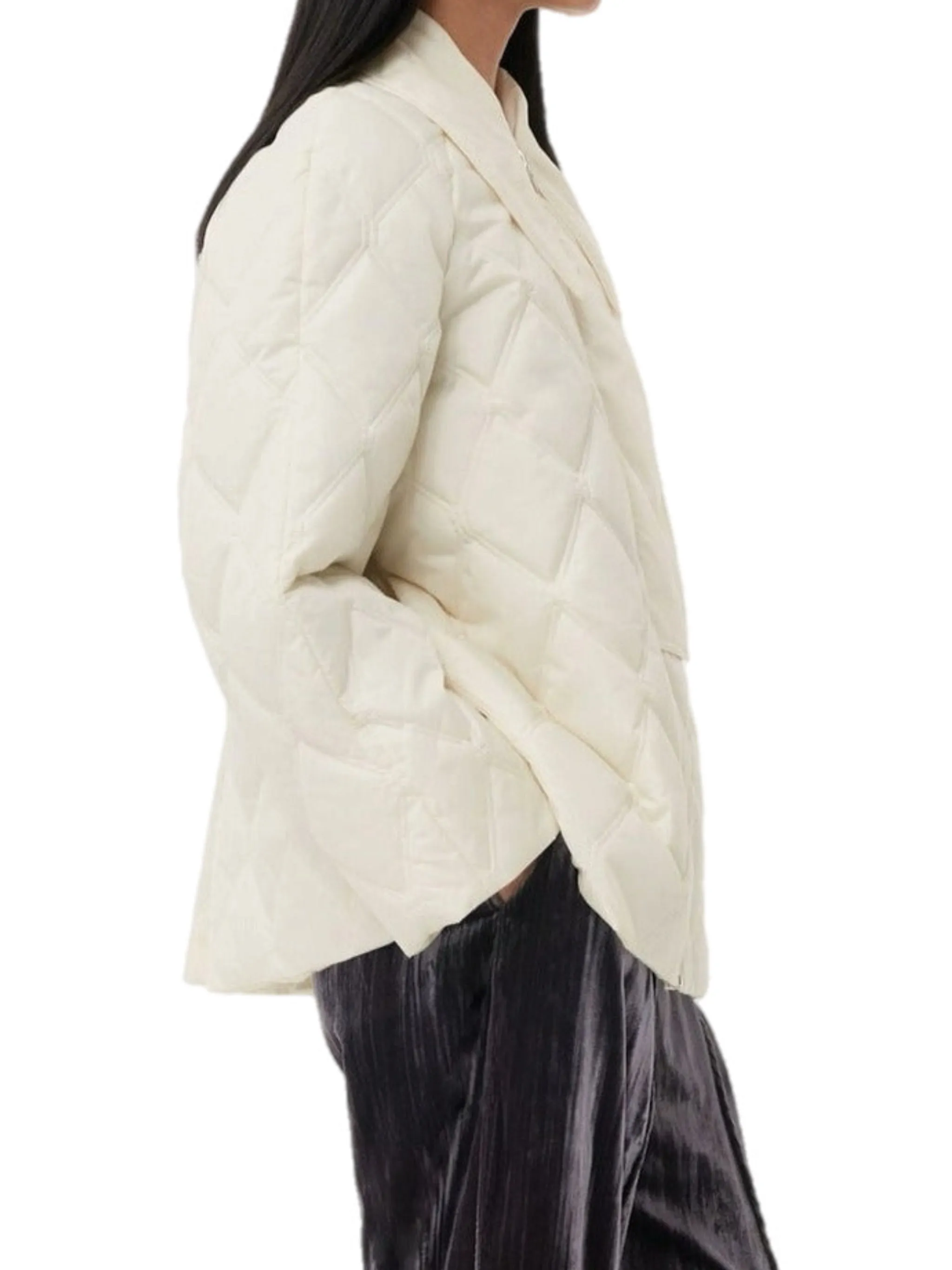 Ganni Ripstop Quilt Jacket F8641