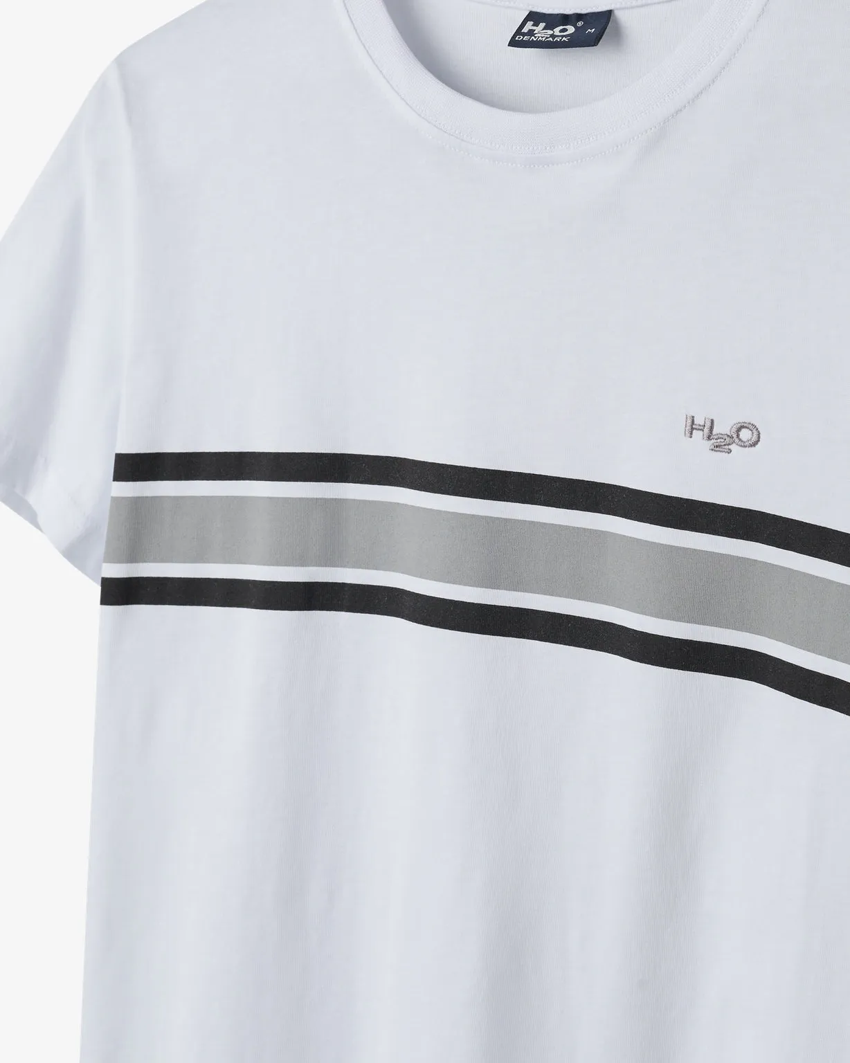 Gilleleje T-shirt Wmn - White/Black/Grey/Black