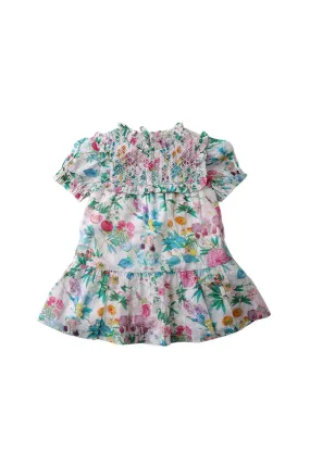 Gingersnaps Floral Printed Smocked Dress