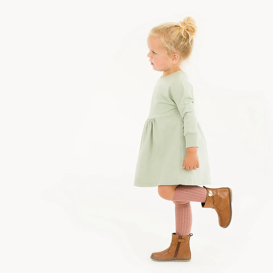 Gray Aqua French Terry
