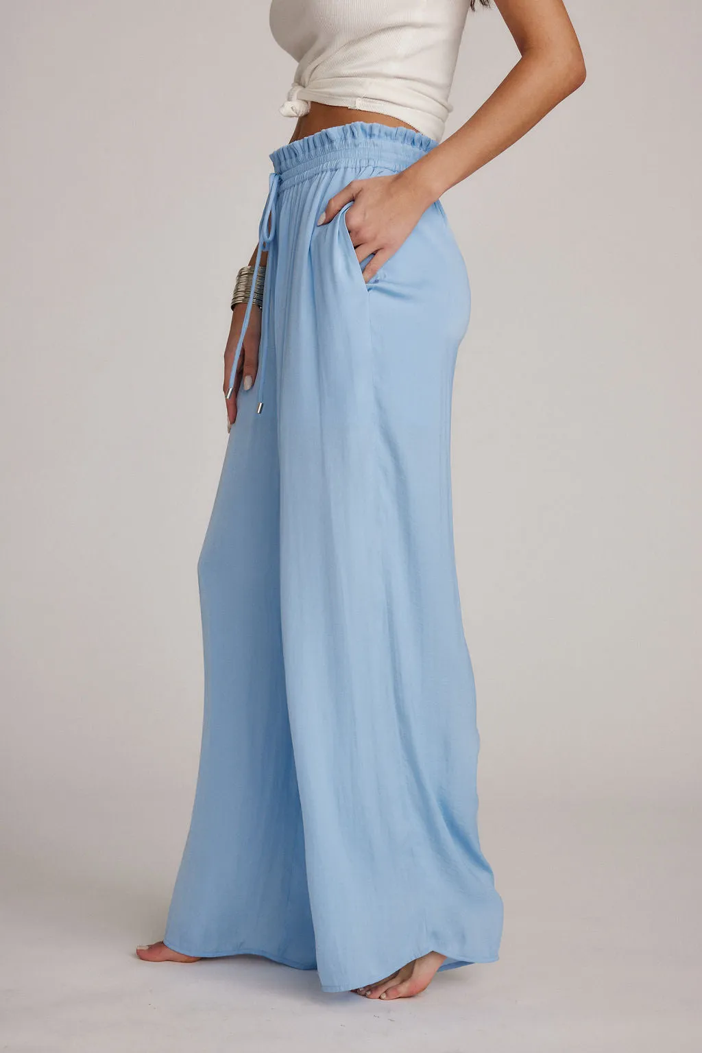 Harper Blue Pull On Pants