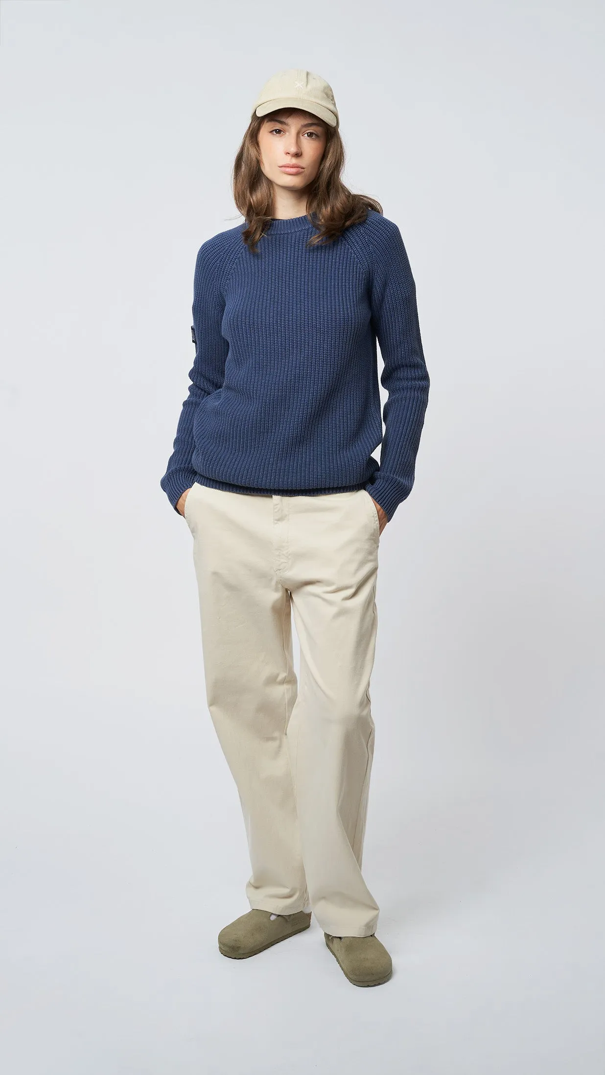 JERSEY KNITTED TOPAZ AZUL MARINO