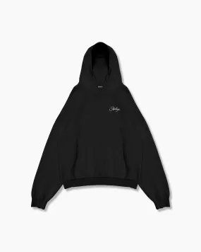 Obsidian Knitted Hoodie with Enhanced Features
