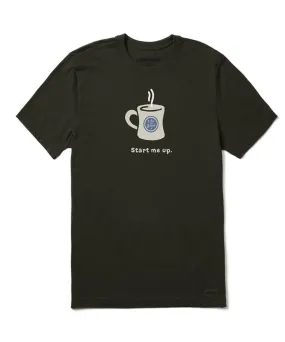 Life is Good Start Me Up Short Sleeve Tee - Charcoal