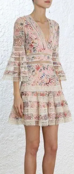 'Lovelorn' Floral Flutter Dress