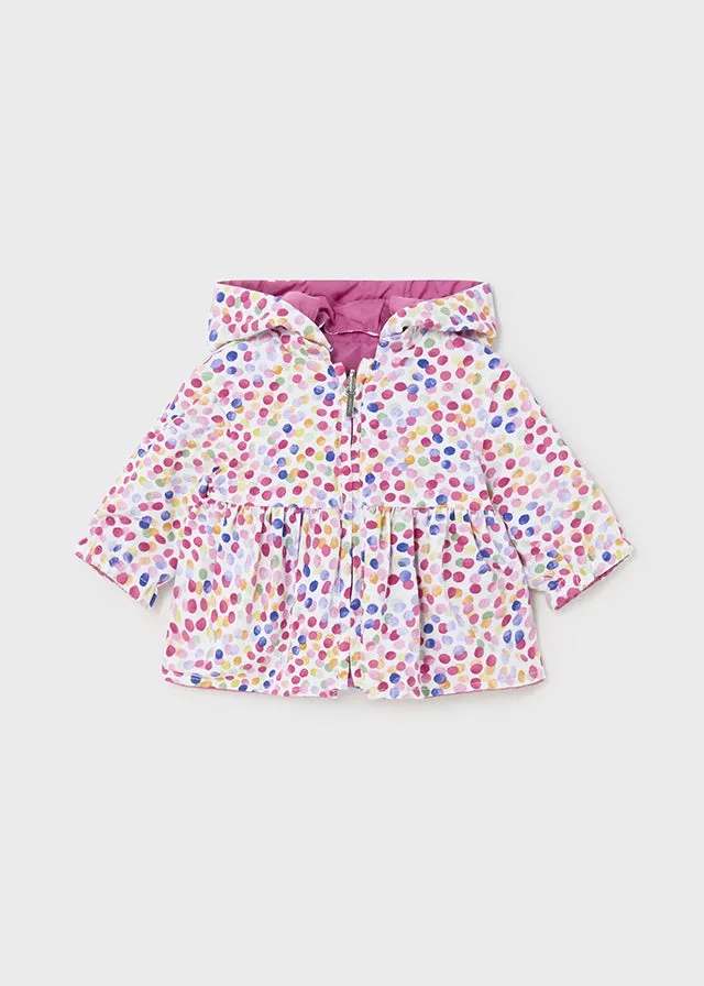 Mayoral Baby Girls Rose Pink Reversible Windbreaker