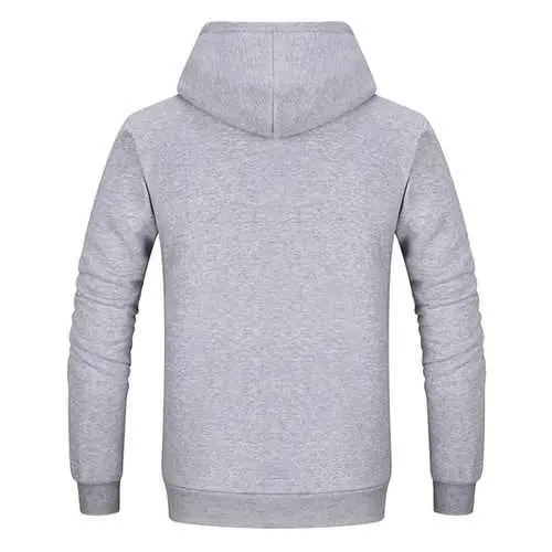 Men's  Casual Solid Color Cotton Hoodies Sweatshirts