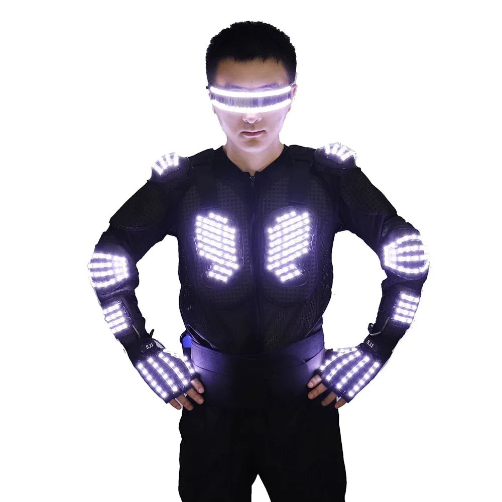 New LED Armor Luminous Jackets Costume