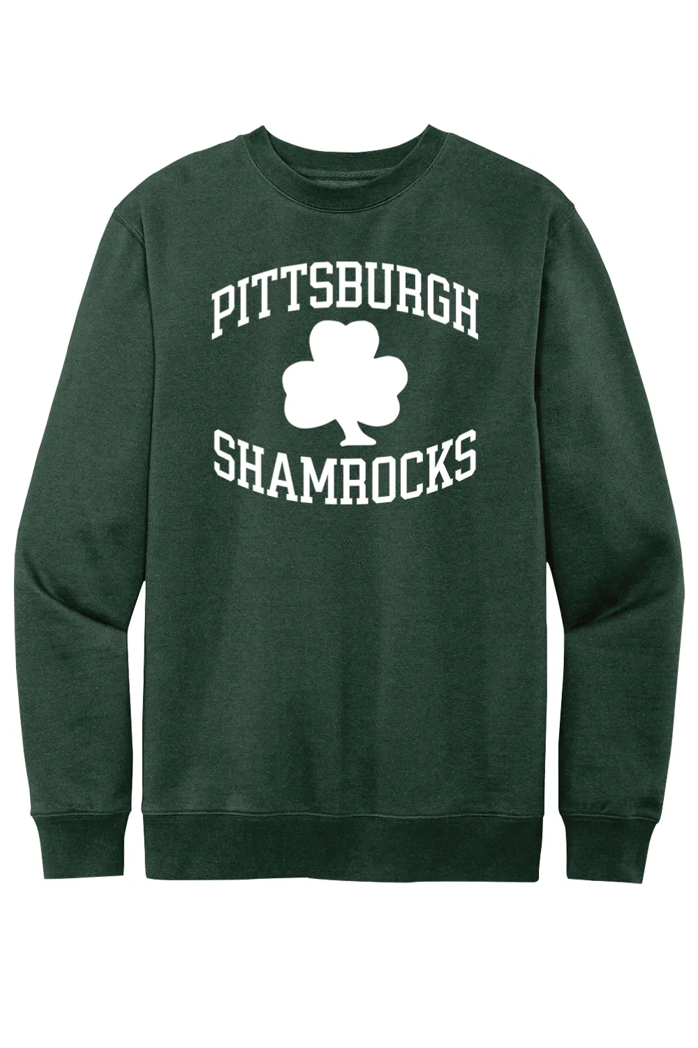 Pittsburgh Shamrocks Hockey - Fleece Crewneck Sweatshirt