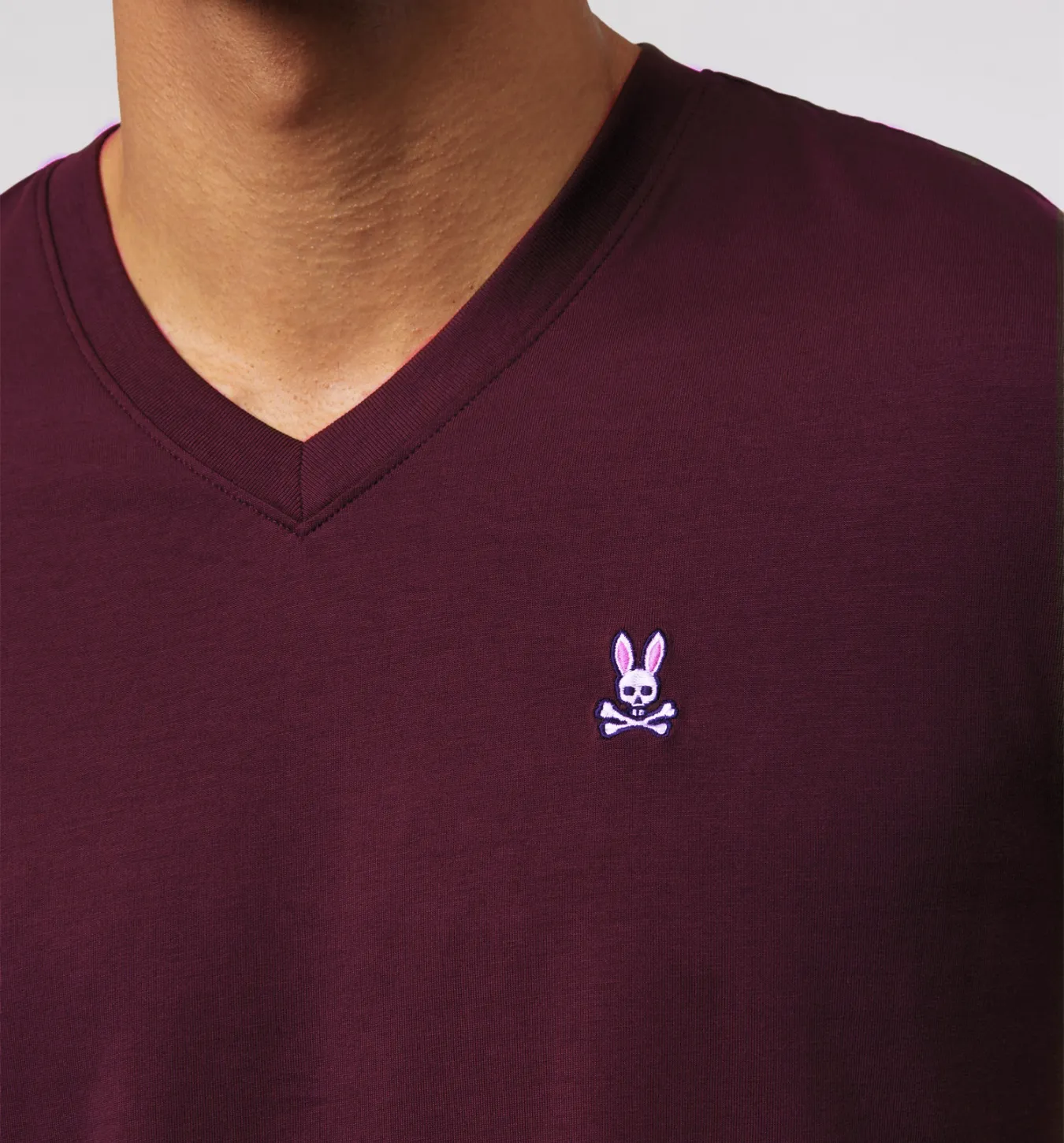 Psycho Bunny Classic V Neck - Crimson