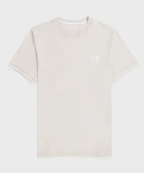 Psycho Bunny Kingwood Embroidered Twin Bunny Tee - Natural Linen