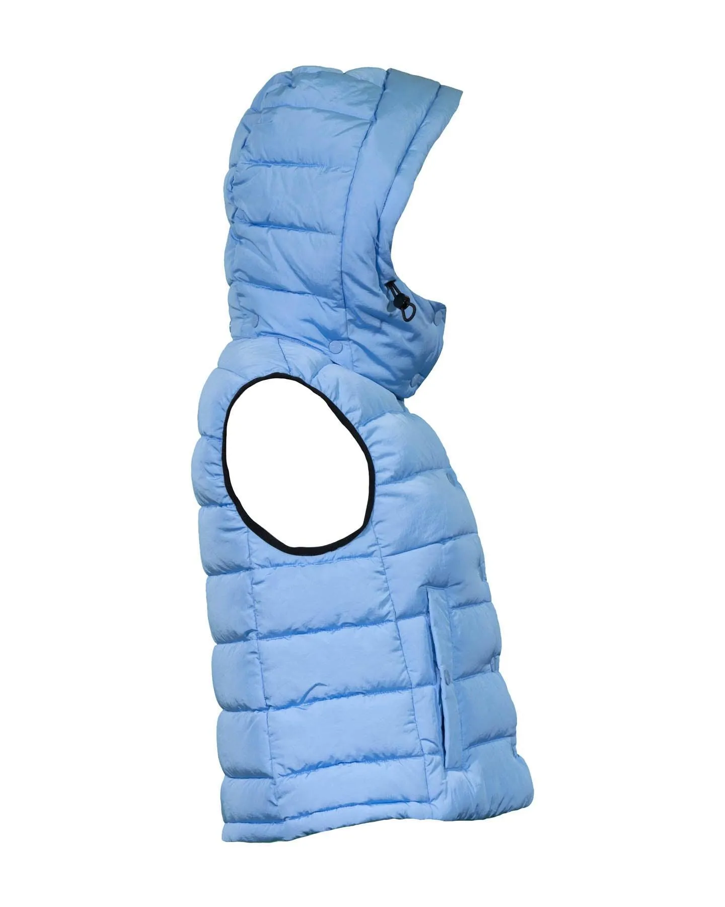 Puffy Vest with Removable Hood