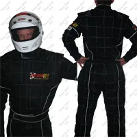 Racegear WA 2 layer Black XXL Racesuit - SFI 3/2A/5