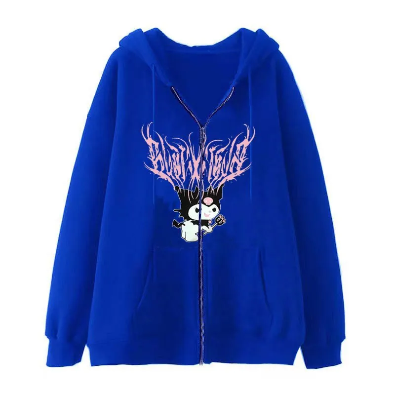 Sanrio Kuromi Clothes Women Harajuku Sweatshirts Long Sleeve Hoodies