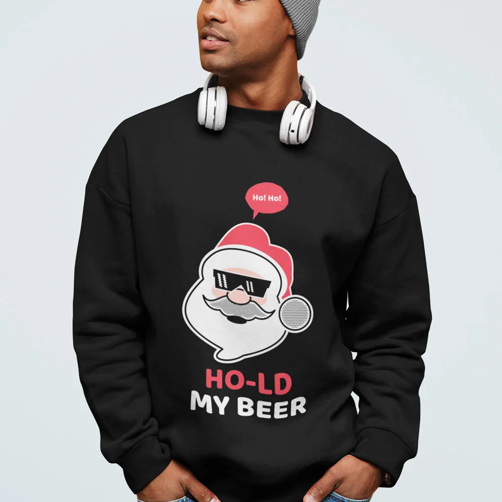 Santa Beer Crewneck Sweatshirt