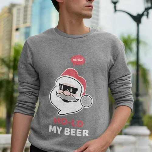 Santa Beer Crewneck Sweatshirt