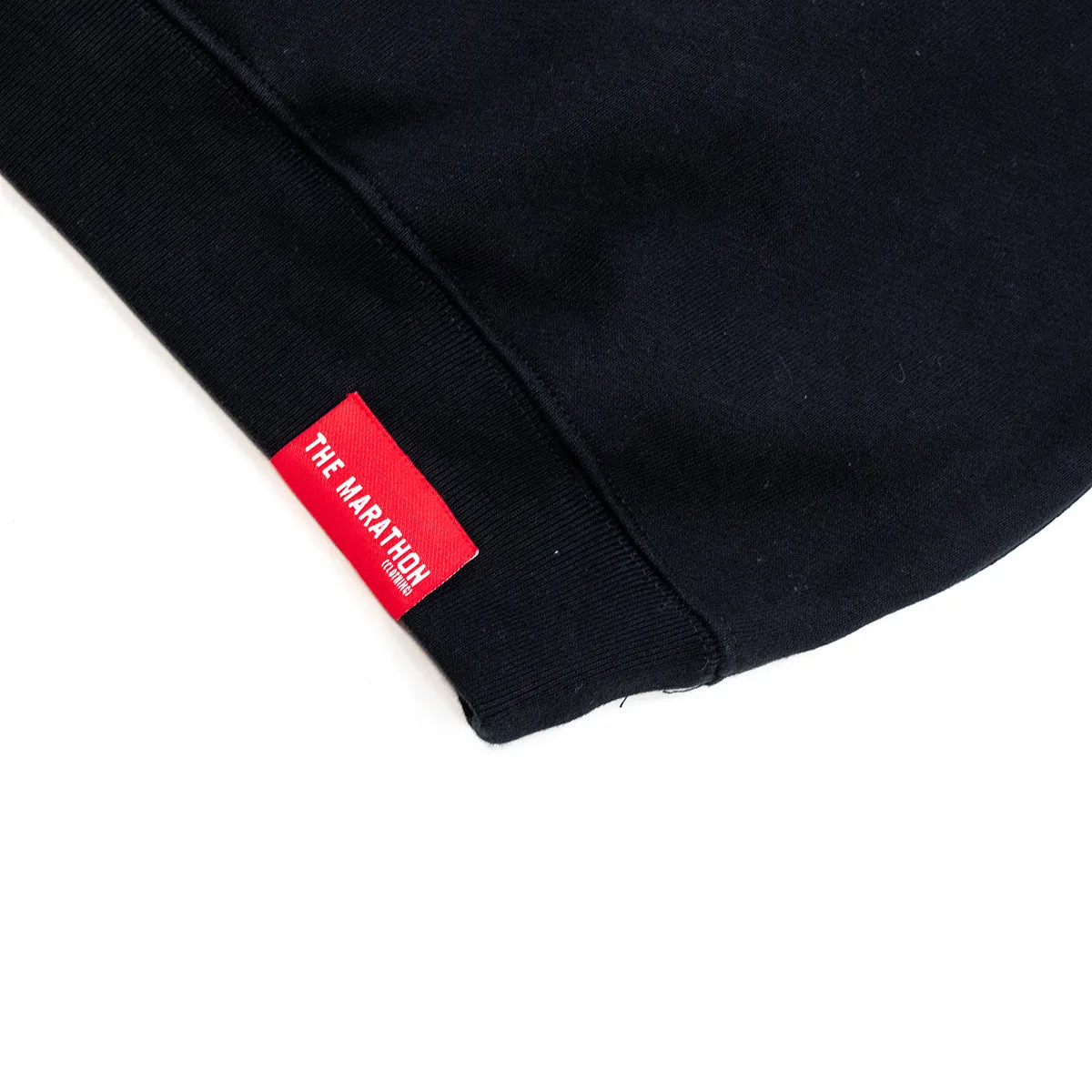 Slauson Block Print Crewneck Sweatshirt - Black / Black