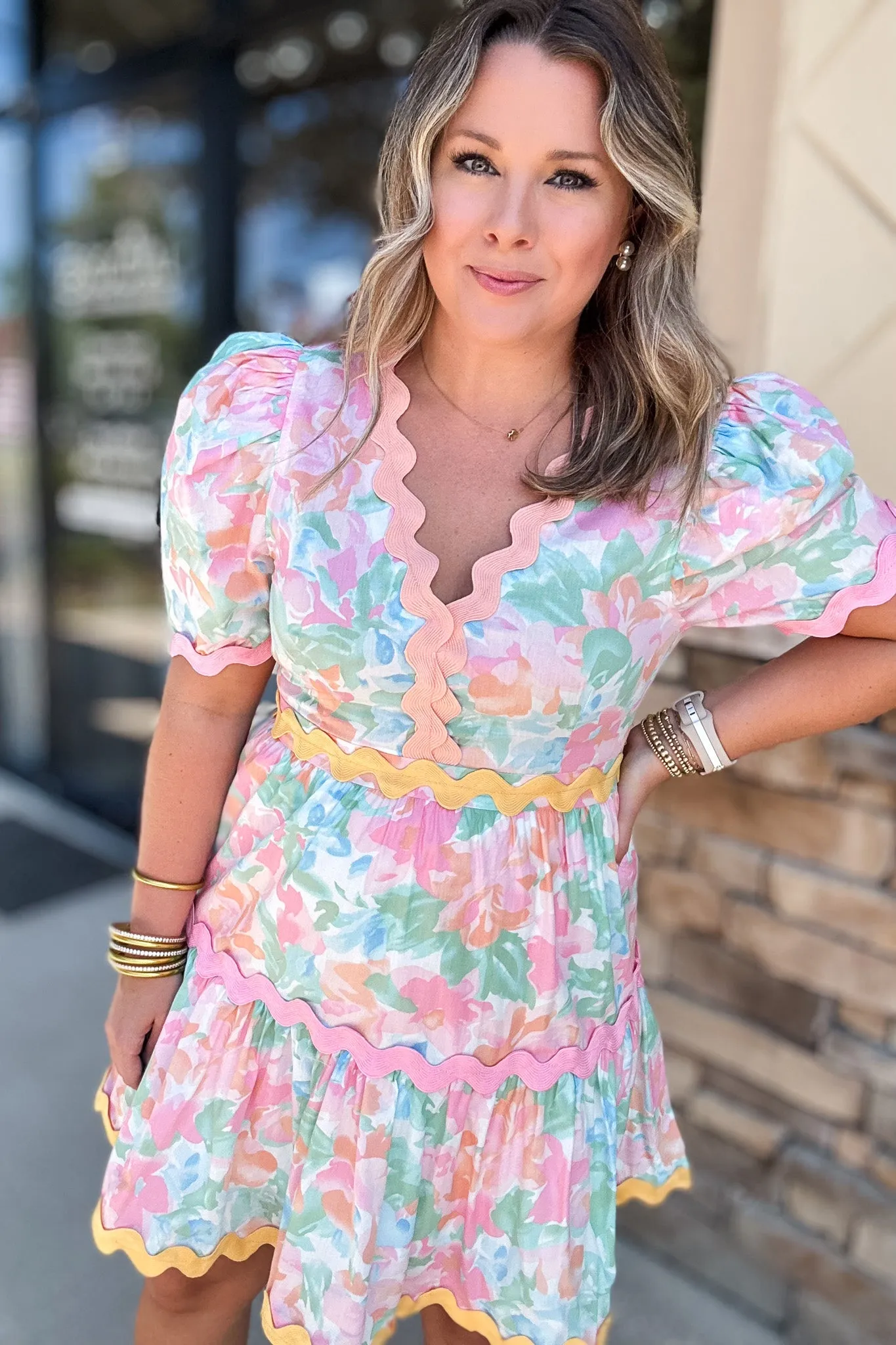 Sunset Ric-Rac Dress
