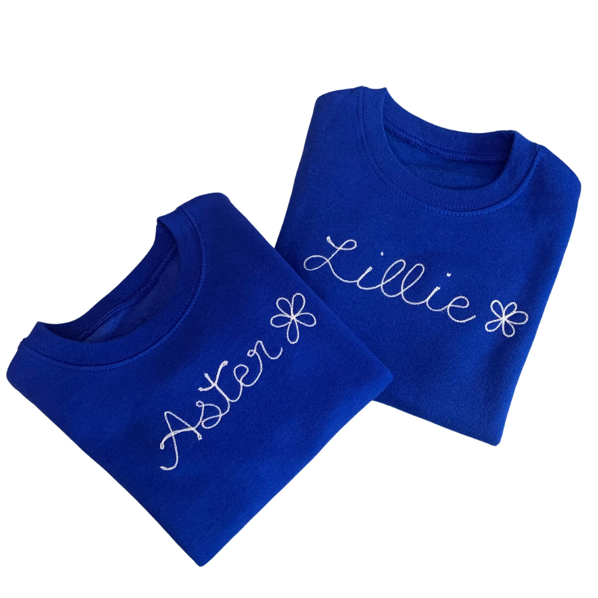 The Kids Chainstitch Sweatshirt - Royal Blue