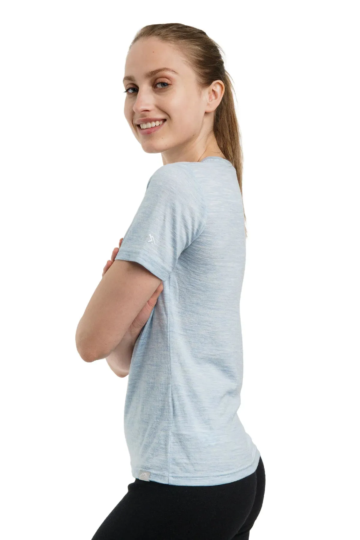 Women's Merino T-shirt 165 Iceberg | Crewneck